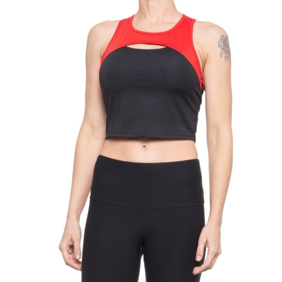 Brand New Spyder Sports Bra Cropped Tank Top - Racerback (For Women) - Picture 2 of 11